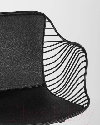 Стул Stool Group Thomas / TMS-18A-P18 BL/BL (черный с черной подушкой)