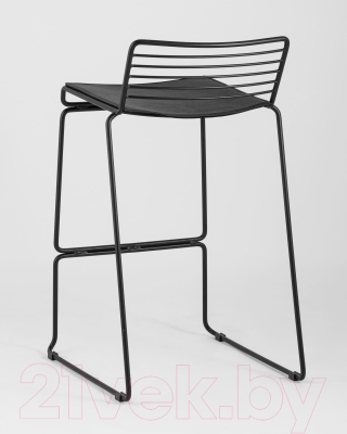 Стул барный Stool Group Danny (черный с черной подушкой)