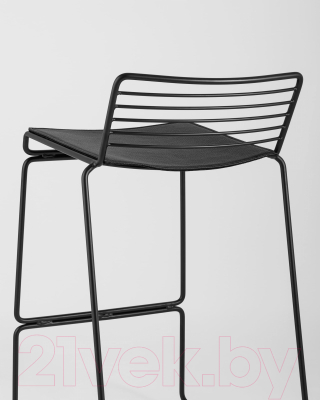 Стул барный Stool Group Danny (черный с черной подушкой)