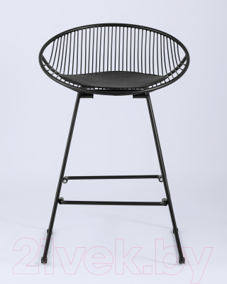 Стул барный Stool Group UFO / UFO-24A-P11 BL/BL (черный с черной подушкой)