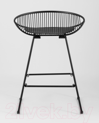 Стул барный Stool Group UFO / UFO-24A-P11 BL/BL (черный с черной подушкой)