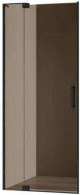 Душевая дверь Cezares SLIDER-B-1-90/100-BR-NERO - фото