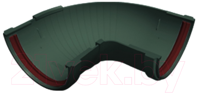 Угол желоба Grand Line Составной ПВХ 90-150 градусов RAL 6005 - фото