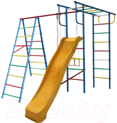 Игровой комплекс Вертикаль А+П дачный с горкой - фото