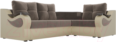 Диван угловой Лига Диванов Митчелл 268 правый / 107546