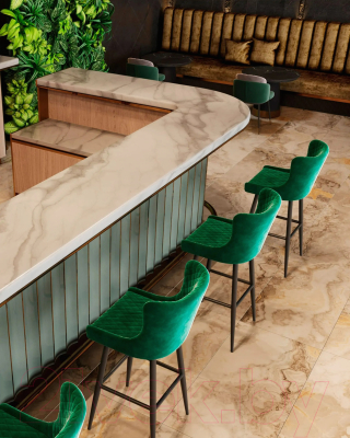 Стул барный Stool Group Ститч / MC15B (изумрудный)