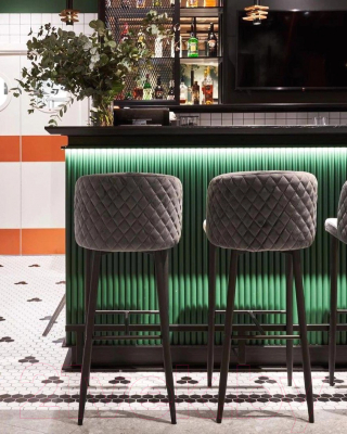 Стул барный Stool Group Оскар MC11B (вельвет/серый)