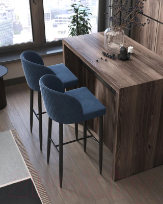 Стул барный Stool Group Оскар MC11B (вельвет/сине-зеленый)