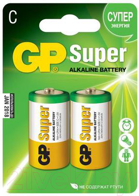 Комплект батареек GP Batteries Super LR14/C 14A-CR2 - фото