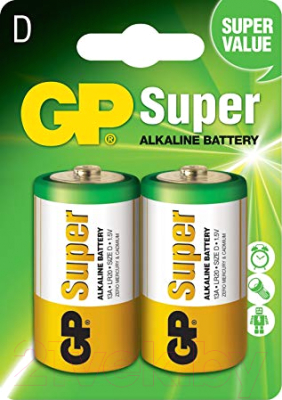 Комплект батареек GP Batteries Super LR20/D 13A-CR2 - фото