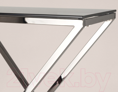 Консольный столик Stool Group Инсигния 115x30 / ECST-026-BG-SK (стекло Smoke/сталь темный хром)