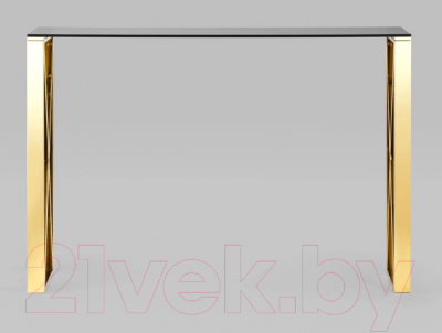 Консольный столик Stool Group Кросс 115x30 / ECST-008-TG-SK (стекло smoke/сталь золото)