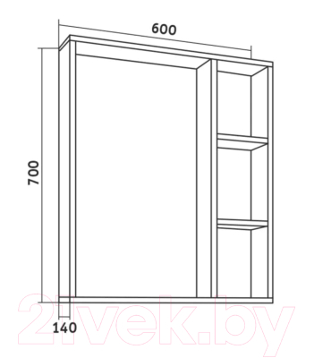 Зеркало Grossman Флай 60 / 206001