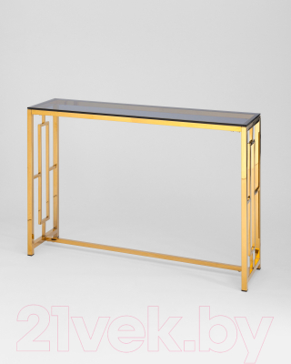 Консольный столик Stool Group Бруклин 115x30 / ECST-013-TG-SK (стекло Smoke/сталь золото)