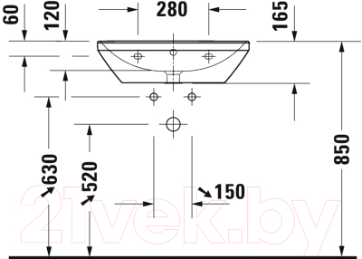 Умывальник Duravit D-Neo