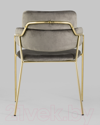 Стул Stool Group Полин / FDC6085 BROWN FUT-54 (велюр коричневый)