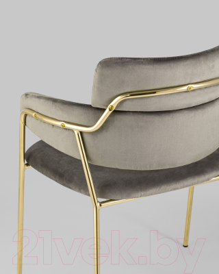 Стул Stool Group Полин / FDC6085 BROWN FUT-54 (велюр коричневый)