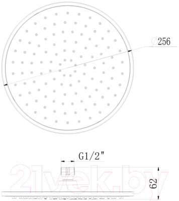 Лейка верхнего душа LEMARK LM8131C