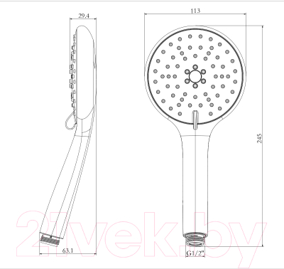 Лейка ручного душа LEMARK LM8116C