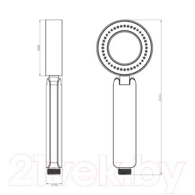Лейка ручного душа LEMARK LM8115C
