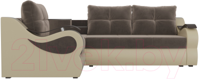 Диван угловой Лига Диванов Митчелл 268 левый / 107546
