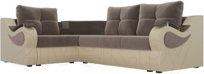 Диван угловой Лига Диванов Митчелл 268 левый / 107546