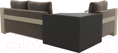 Диван угловой Лига Диванов Митчелл 268 левый / 107546