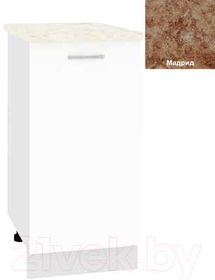 Шкаф-стол кухонный Кортекс-мебель Корнелия Лира НШ40р - фото