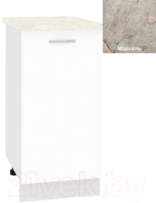 Шкаф-стол кухонный Кортекс-мебель Корнелия Лира НШ40р - фото