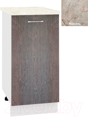 Шкаф-стол кухонный Кортекс-мебель Корнелия Лира НШ40р - фото