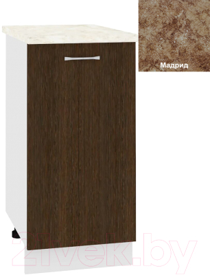 Шкаф-стол кухонный Кортекс-мебель Корнелия Лира НШ40р - фото