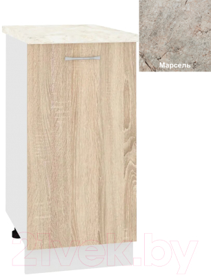 Шкаф-стол кухонный Кортекс-мебель Корнелия Лира НШ40р - фото