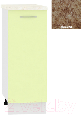 Шкаф-стол кухонный Кортекс-мебель Корнелия Лира НШ30р - фото