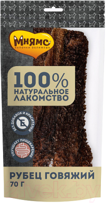 Лакомство для собак Мнямс Рубец говяжий / 705823 - фото