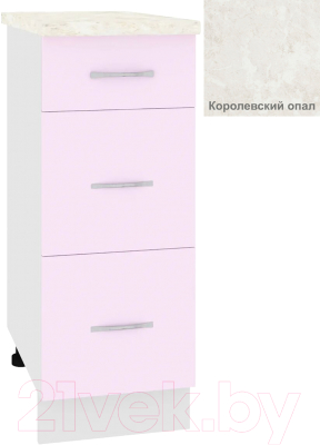 Шкаф-стол кухонный Кортекс-мебель Корнелия Лира НШ30р3ш - фото