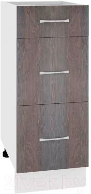 Шкаф-стол кухонный Кортекс-мебель Корнелия Лира НШ30р3ш без столешницы - фото