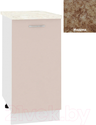 Шкаф-стол кухонный Кортекс-мебель Корнелия Лира НШ40р - фото