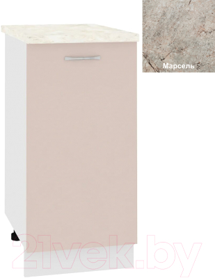 Шкаф-стол кухонный Кортекс-мебель Корнелия Лира НШ40р - фото