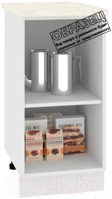 Шкаф-стол кухонный Кортекс-мебель Корнелия Лира НШ40р