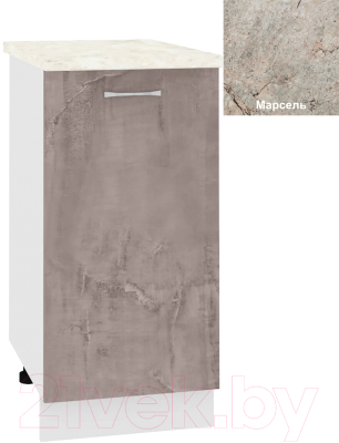 Шкаф-стол кухонный Кортекс-мебель Корнелия Лира НШ40р - фото