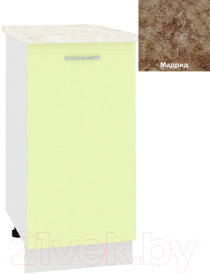 Шкаф-стол кухонный Кортекс-мебель Корнелия Лира НШ40р - фото