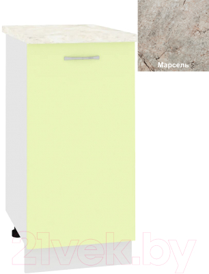 Шкаф-стол кухонный Кортекс-мебель Корнелия Лира НШ40р - фото