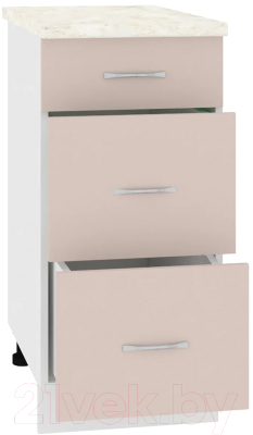 Шкаф-стол кухонный Кортекс-мебель Корнелия Лира НШ40р3ш