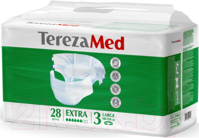 Подгузники для взрослых Tereza Med Одноразовые Large Extra №3 - фото
