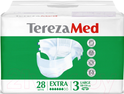 Подгузники для взрослых Tereza Med Одноразовые Large Extra №3