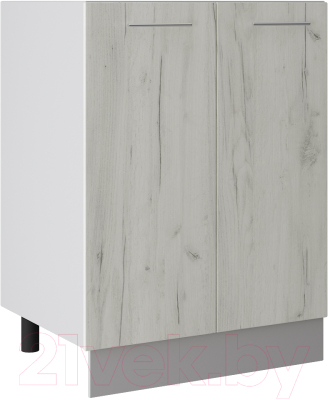 Шкаф под мойку Артём-Мебель 600мм СН-114.21 (ДСП дуб крафт белый) - фото