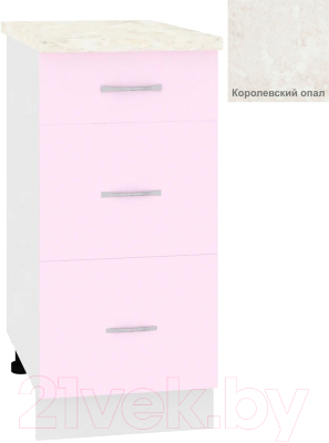 Шкаф-стол кухонный Кортекс-мебель Корнелия Лира НШ40р3ш - фото