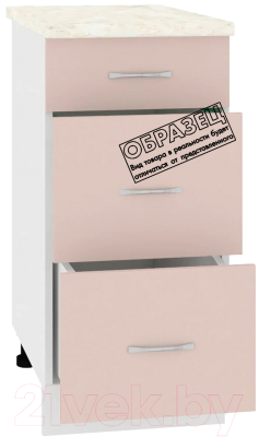 Шкаф-стол кухонный Кортекс-мебель Корнелия Лира НШ40р3ш