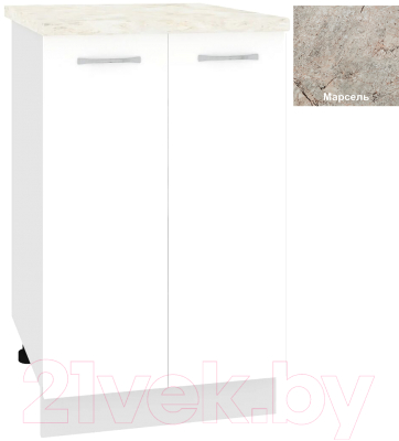 Шкаф-стол кухонный Кортекс-мебель Корнелия Лира НШ50р - фото