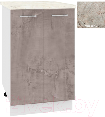 Шкаф-стол кухонный Кортекс-мебель Корнелия Лира НШ50р - фото